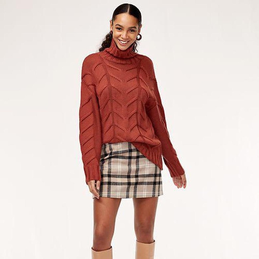 WILDRED | Artizia Terracotta Turtleneck Champeaux Let’s Get Cozy Sweater